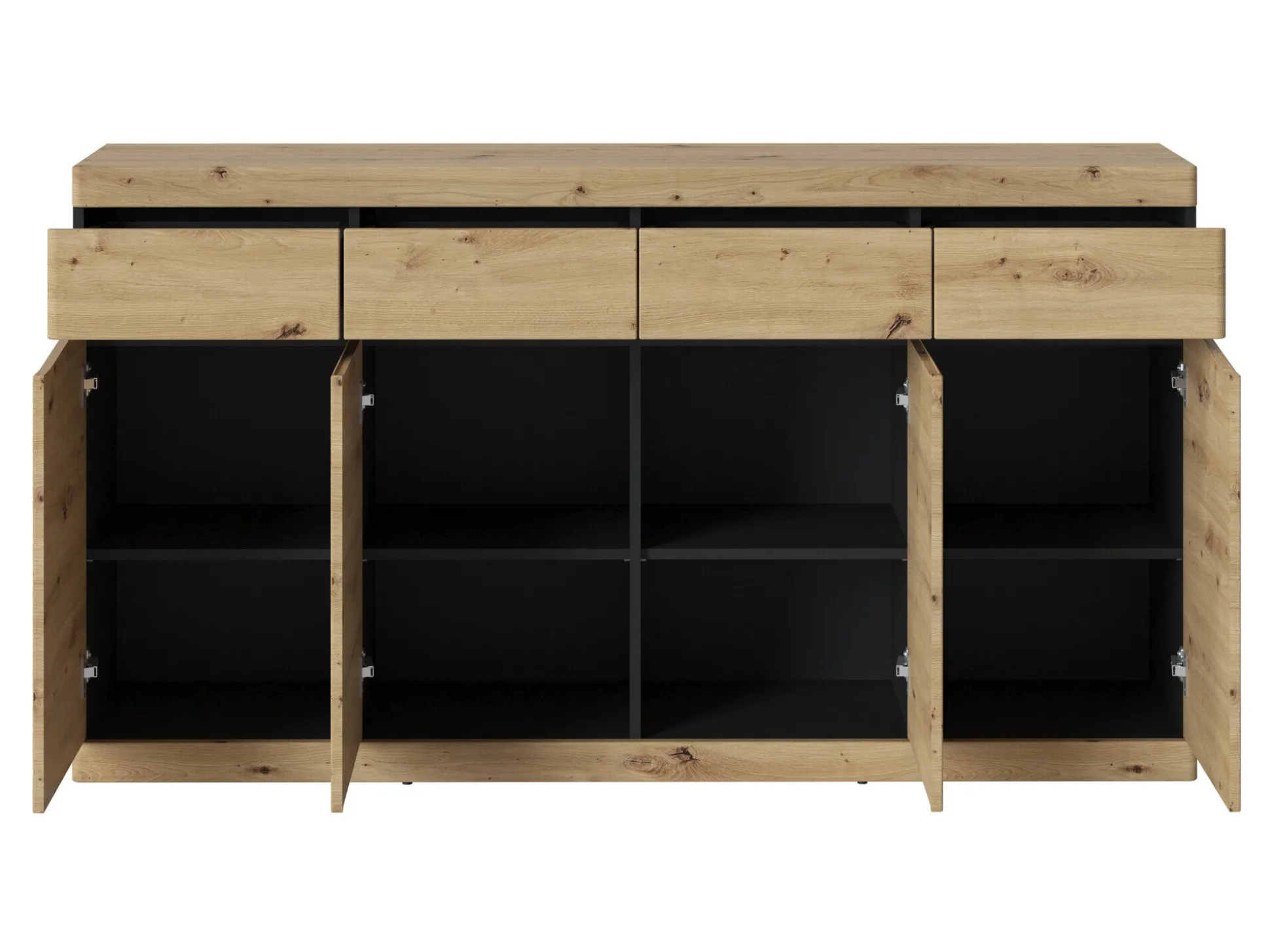 Kommode Venlori 124 (Antracit + Artisan eg)