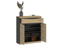 Kommode Venlori 115 (Artisan eg + Antracit)