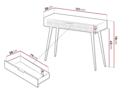 Konsolbord Lectum (Beige)