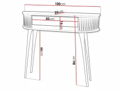 Konsolbord Vitum I (Gylden + Hvid)