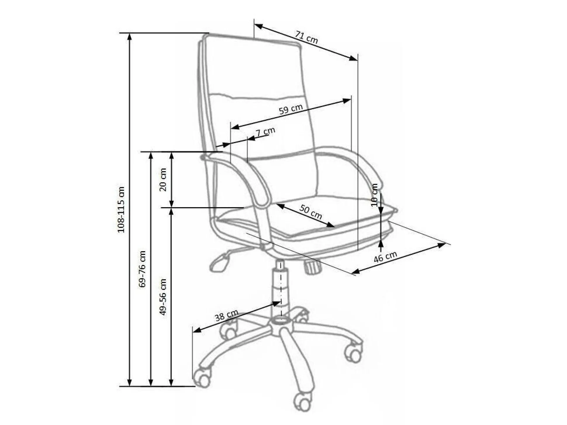Kontorstol Houston 195