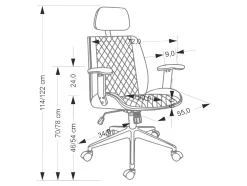 Kontorstol Houston 1925 (Sort)