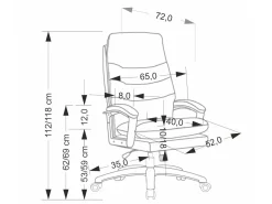 Kontorstol Houston 2003 (Sort)