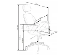 Kontorstol Houston 1490 (Sort + Nød)