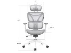 Kontorstol Lodi 104 (Hvid + Grå)