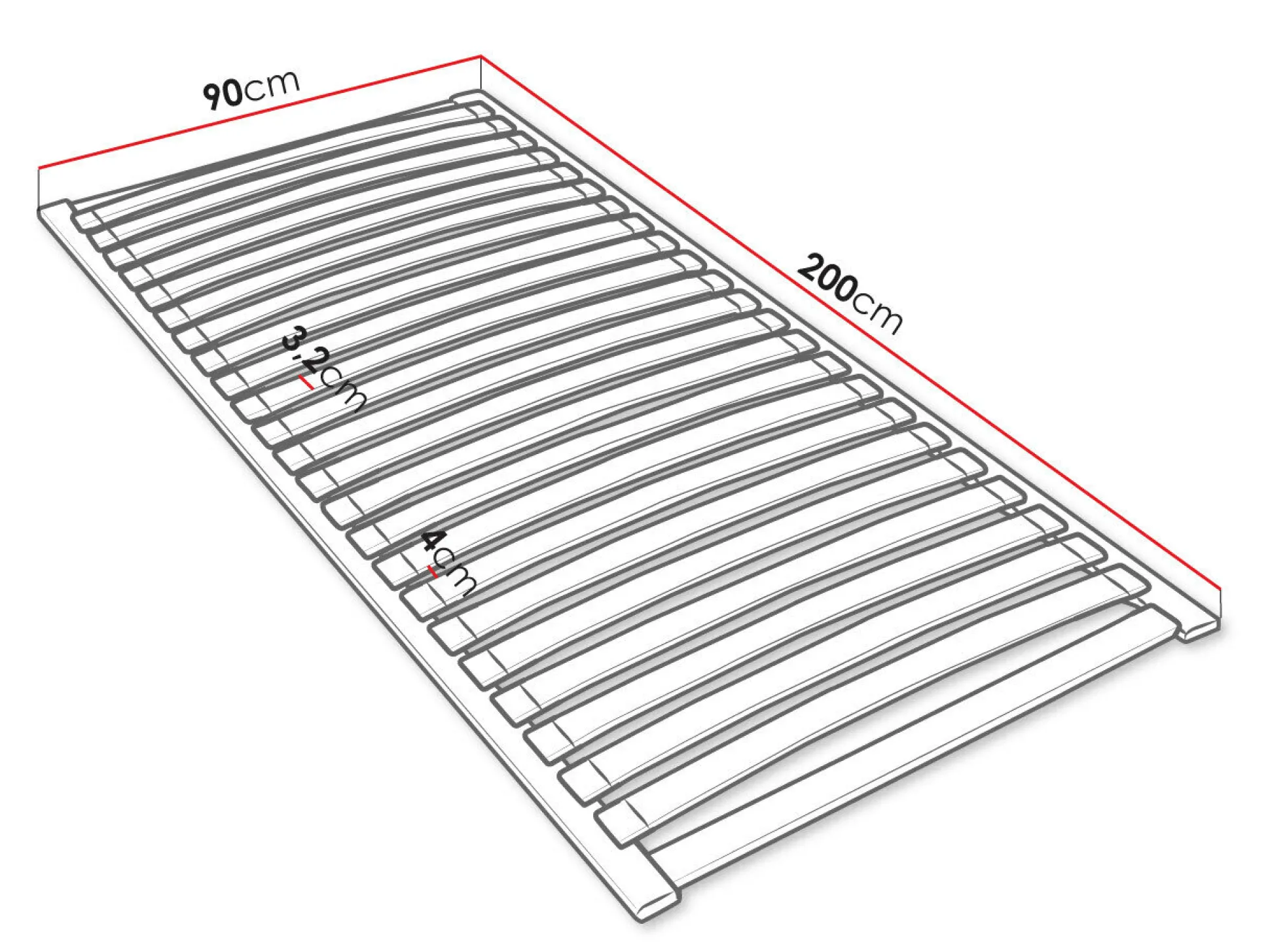 Lameller til sengen Dayton 118