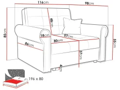 Lænestol Aquala I (Mono 232)