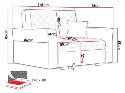 Lænestol Clarona I (Zanzibar 190)
