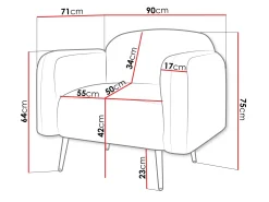 Lænestol Comfivo Beatitudo I (Uttario Velvet 2978)