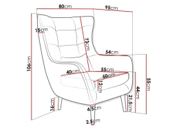 Lænestol Comfivo Ulmus III (Poso 100)