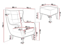 Lænestol Comfivo Ulmus VII (Lambi 06)
