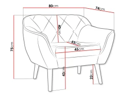 Lænestol Glenview 108 (Kronos 27)