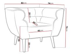 Lænestol Glenview 102 (Kronos 14)