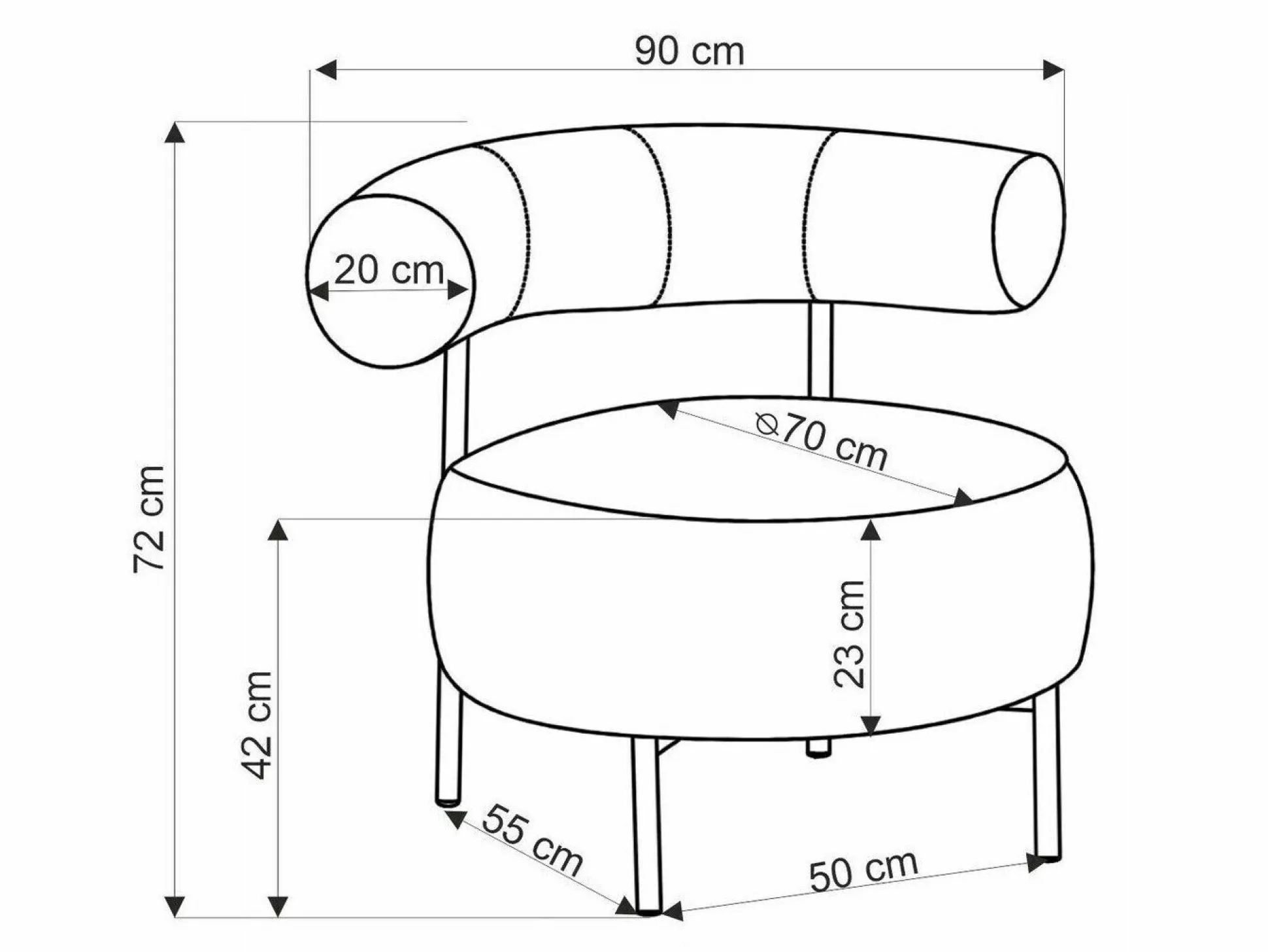 Lænestol Houston 2052 (Beige)