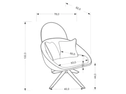 Lænestol Houston 1962 (Fløde)