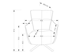 Lænestol Houston 1928 (Grå)