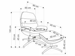 Lænestol Houston 1883 (Grå)