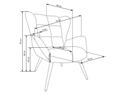 Lænestol Houston 1079 (Mørkegrøn)