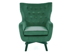 Lænestol Houston 836 (Mørkegrøn + Sort)