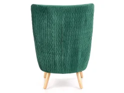 Lænestol Houston 838 (Mørkegrøn + Lyst træ)