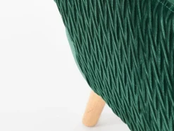 Lænestol Houston 838 (Mørkegrøn + Lyst træ)