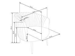 Lænestol Houston 824 (Sort)