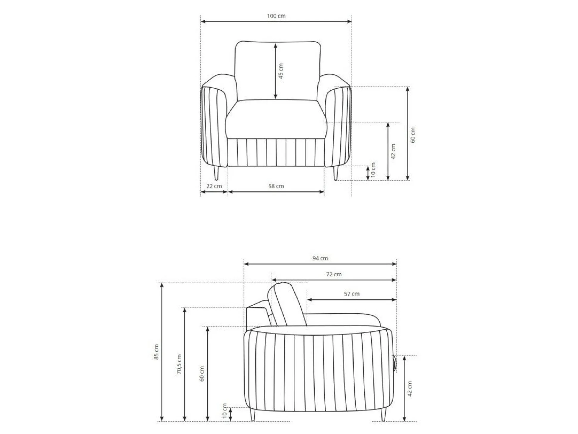 Lænestol Kingston 160