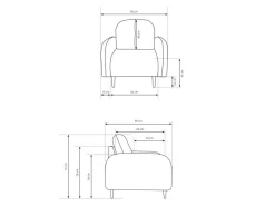 Lænestol Kingston 155 (Elma 02)