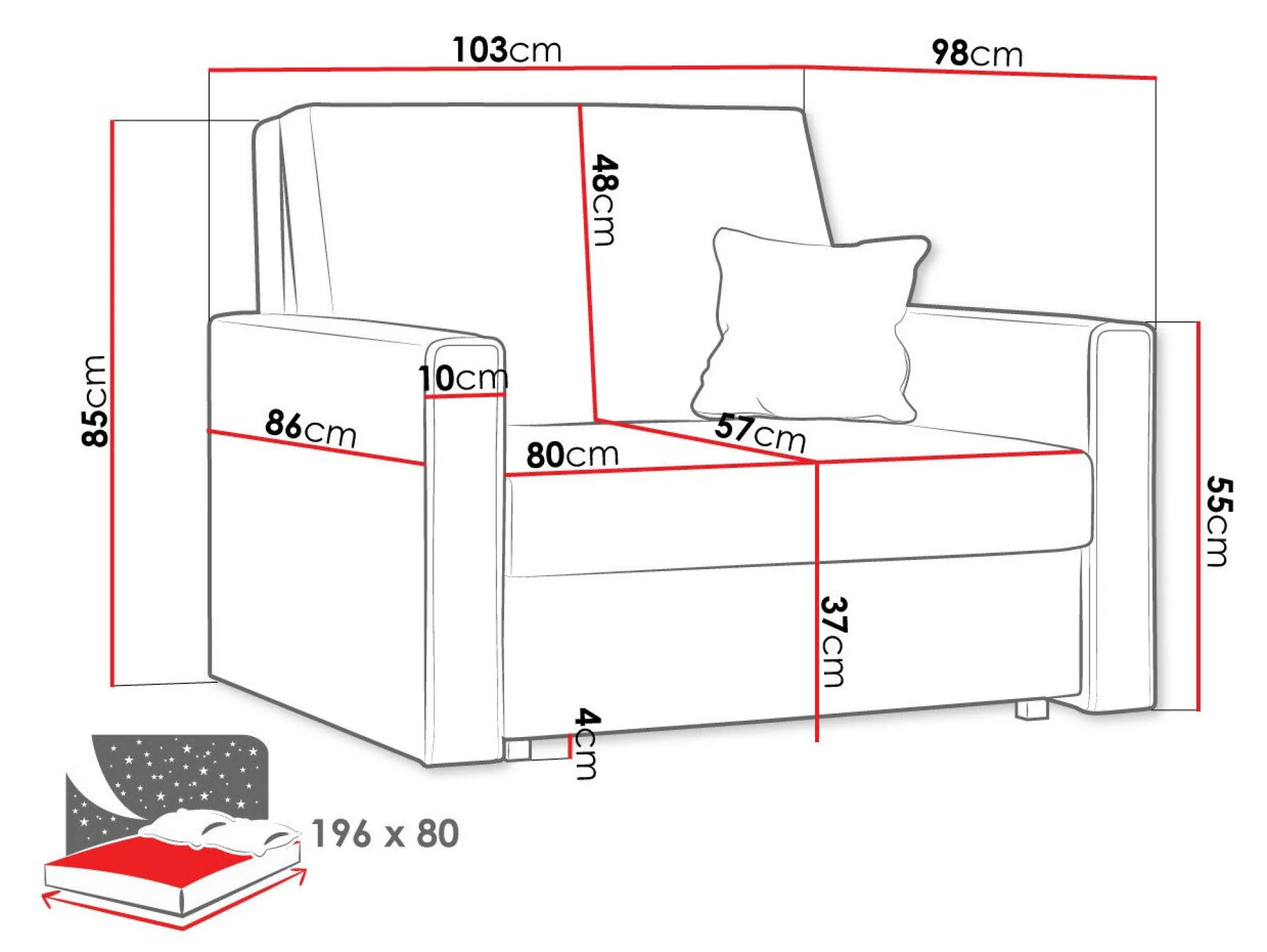 Lænestol Morel I (Poso 01)