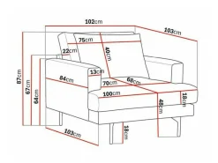 Lænestol Ophliva 102 (Grande 03)