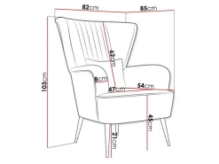 Lænestol Orem 111 (Magic Velvet 2227)