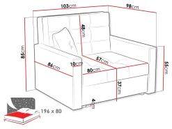Lænestol Seruna I (Tatum 279)