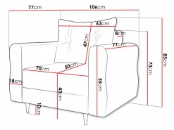 Lænestol Veldala 104 (Manila 16)