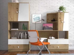 Møbelsæt Almira 115 (Artisan eg + Hvid)