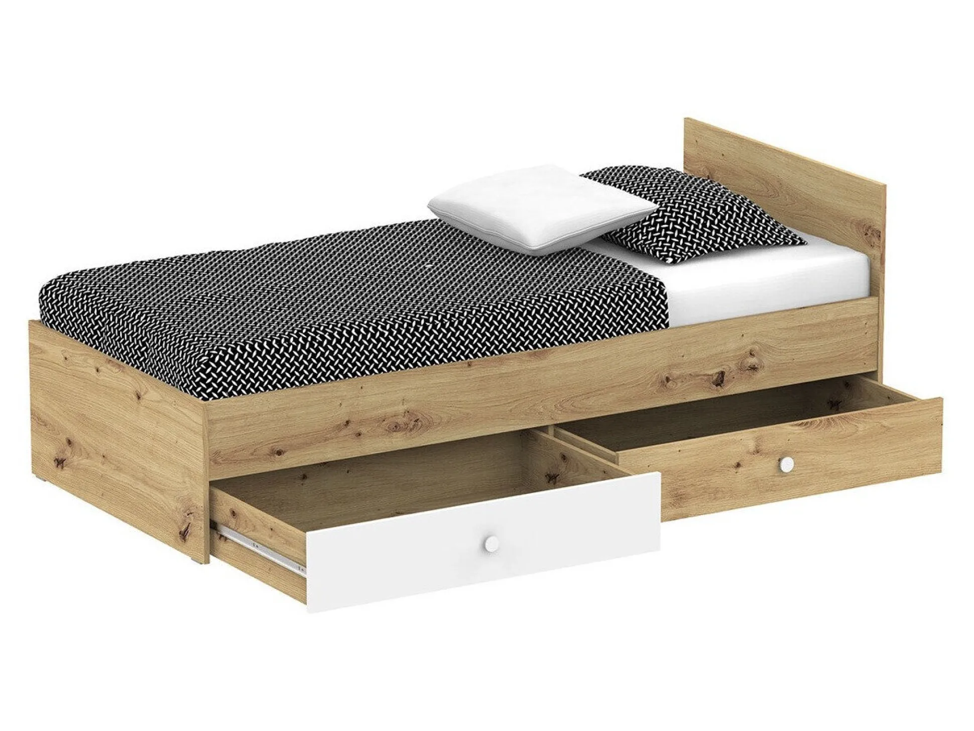 Møbelsæt Almira 114 (Artisan eg + Hvid)