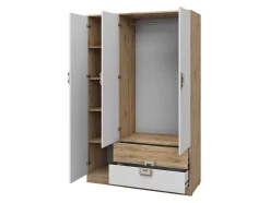 Møbelsæt Tolfere 106 (Lys eg + Hvid)