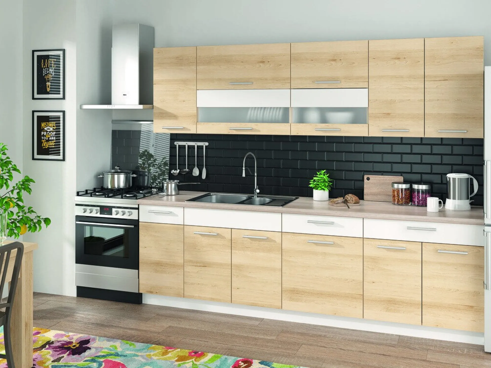 Modulhjørneskab Mode Beech 118