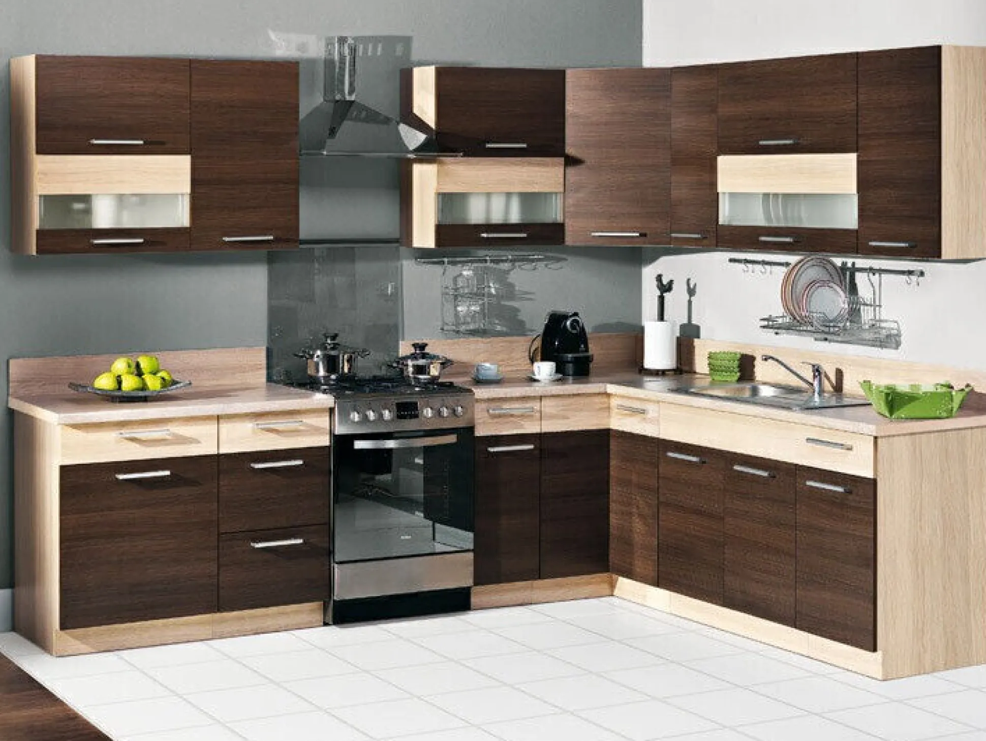 Modulhjørneskab Mode Dark 118