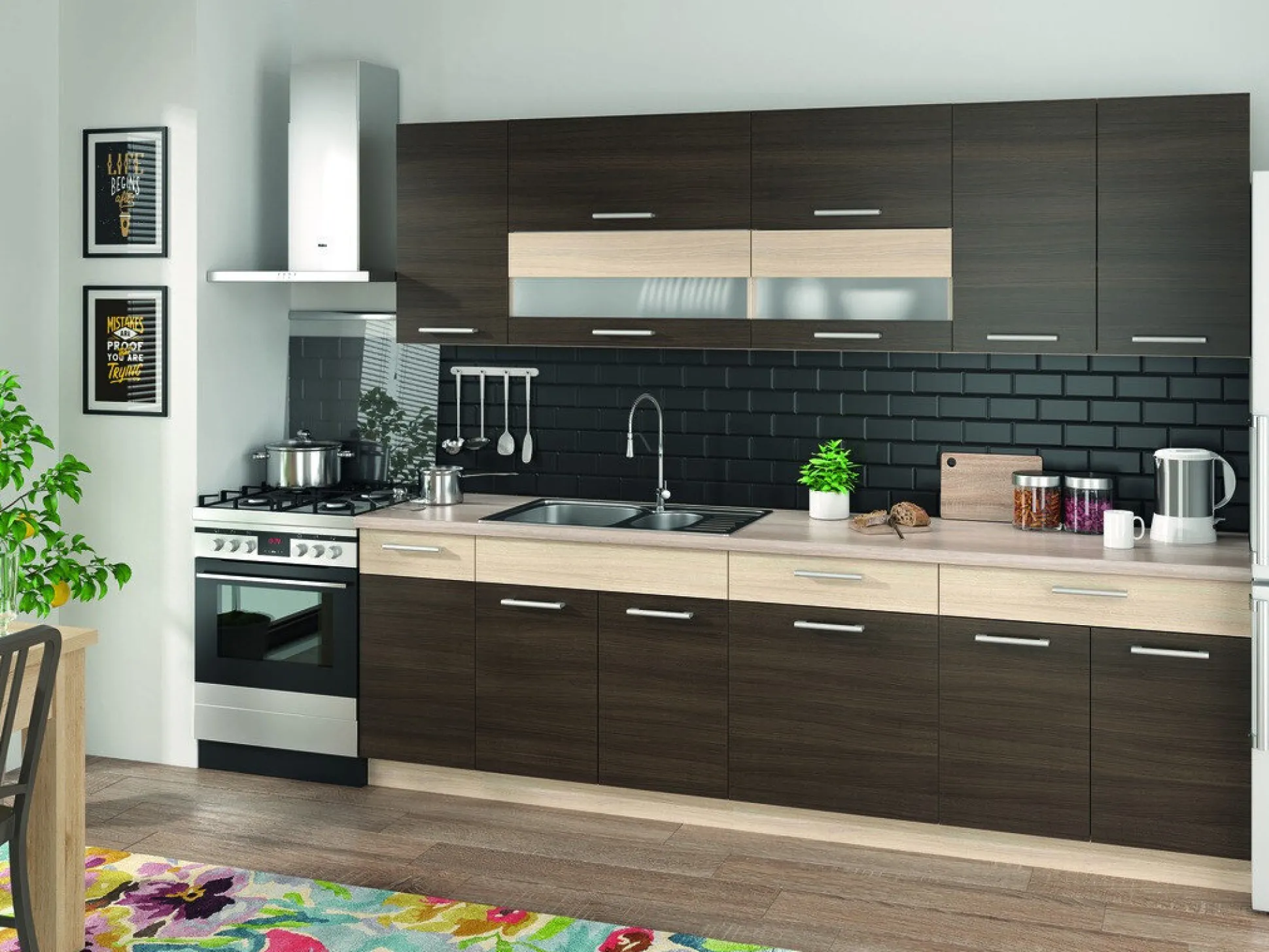 Modulhjørneskab Mode Dark 118