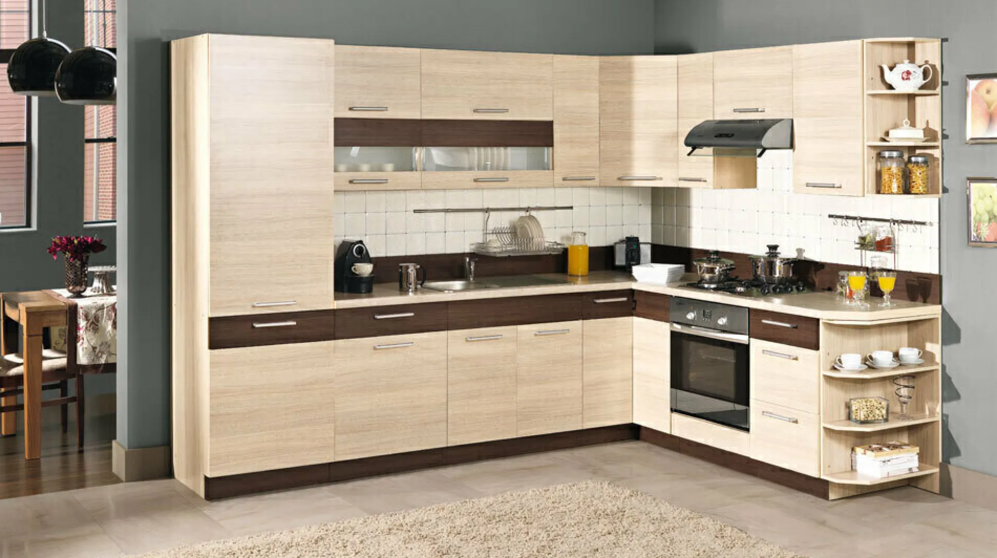 Modulhjørneskab Mode Light 118