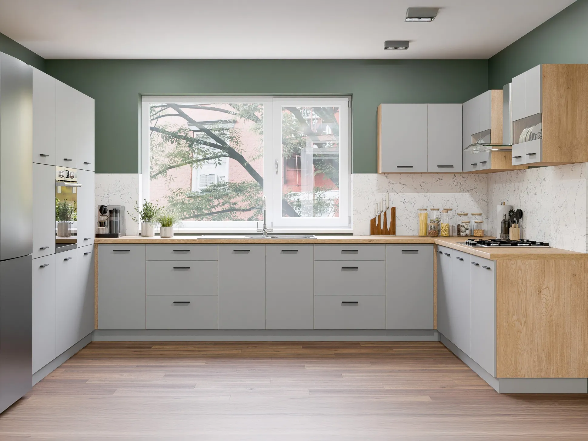 Modulhjørnevægskab Ati Grey 126