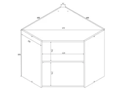 Modulhjørnevægskab Eli 106