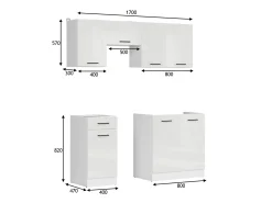 Modulkøkkensæt Line White 116