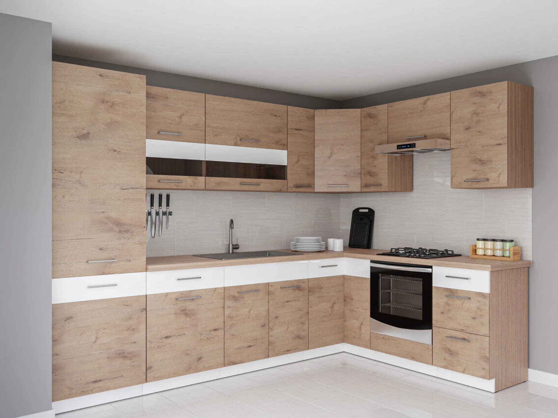 Modulkøkkensæt Mode Beech 130