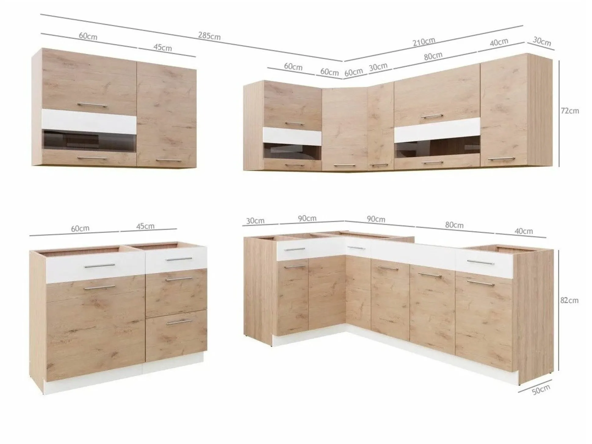 Modulkøkkensæt Mode Beech 131