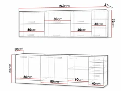 Modulkøkkensæt Multi Grey 123