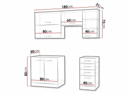 Modulkøkkensæt Multi White 125