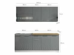 Modulkøkkensæt Tiffa Grey 102