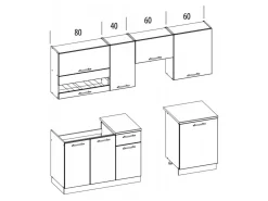 Modulkøkkensæt Tiffa Mix 106