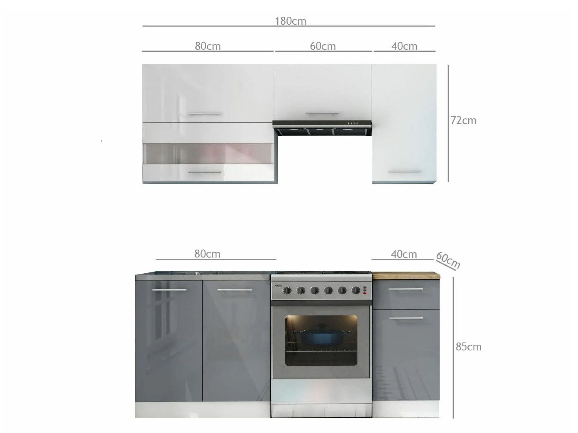 Modulkøkkensæt Tiffa Mix 100